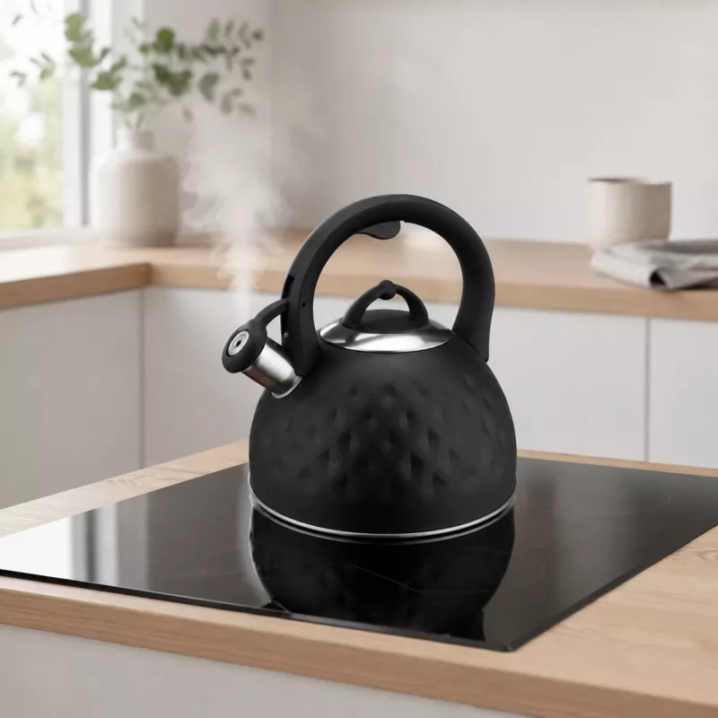 Brock MWK 003 BK La Cuisinette Hervidor eléctrico 2,5 L 2200 W Negro/Acero