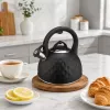 Brock MWK 003 BK La Cuisinette Hervidor eléctrico 2,5 L 2200 W Negro/Acero
