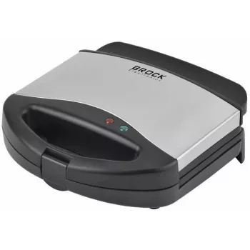 Brock SPM 3006 S sandwichera, 750W, negro/acero inoxidable