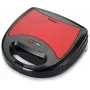 Brock SSM 2003 RD Sandwichera, gofrera y parrilla 3 en 1, 750 W, Negro/Rojo