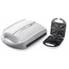 Brock SSM 3008 WH Sandwichera XXL de 8 bocadillos, 1400W, Placas triangulares antiadherentes, Mango frío, Cierre de seguridad, Almacenamiento vertical, Blanco