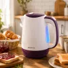 Brock WK 08 PR Hervidor eléctrico 1,7L 2000W blanco/lila