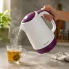 Brock WK 08 PR Hervidor eléctrico 1,7L 2000W blanco/lila