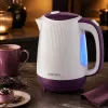 Brock WK 08 PR Hervidor eléctrico 1,7L 2000W blanco/lila