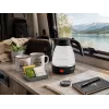 Brock WK 0904 BK Hervidor de viaje plegable 0,5L 500W, negro/blanco