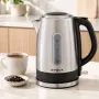 Brock WK 9903 SS Hervidor eléctrico 1,7L 2200W Negro/Acero inoxidable con base 360°