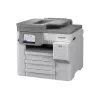 Impresora multifunción de inyección de tinta color A3 Brother MFC-J5117DW con impresión, copia, escaneo, fax, dúplex, Wi-Fi, Ethernet, USB, bandeja de papel de 250 hojas, ADF de 50 hojas, pantalla táctil, Blanco