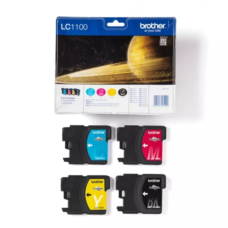 Brother set de cartuchos de tinta originales LC-1100VALBP (cian, magenta, amarillo, negro)