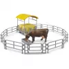 BRUDER Pesebre con vallas y comedero - Bworld 1:16 Set de juego de granja
