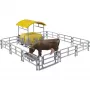 BRUDER Pesebre con vallas y comedero - Bworld 1:16 Set de juego de granja