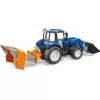 Tractor BRUDER New Holland T5.120 con cargador frontal, caja de carga y horquillas 1:16