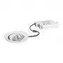 Brumberg 39353073 DAMITA foco LED de techo redondo blanco 6W 230V IP65 orientable regulable por corte de fase 3000K blanco cálido