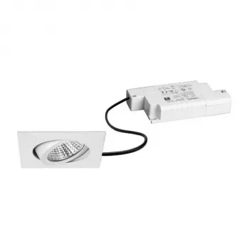 Brumberg 39365073 set de focos LED empotrables BB05 cuadrado blanco 3000K 6W 230V regulable por fase orientable