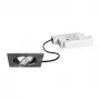 BRUMBERG 39365153 set de focos LED empotrables BB05 cuadrado níquel mate 6W 230V regulable por corte de fase 3000K 450lm 38° orientable