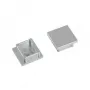 Brumberg 53039260 set de tapas finales para perfiles LED QUALITYFLEX, plata, plástico