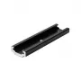 BRUMBERG 87116080 Conector longitudinal para sistema de carriles de 3 fases, negro