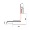 Brumberg 87126070 ONETRACK DALI SL 90° Conector en esquina de 3 fases para iluminación de carril, Blanco