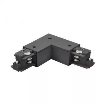 Brumberg 87126080 Conector angular de 90° para sistema de carril de 3 fases ONETRACK DALI, negro