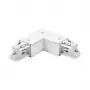 Brumberg 87127070 Conector angular de 90° para sistema de carril de 3 fases ONETRACK DALI, blanco