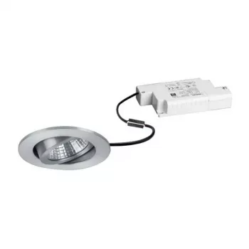 BRUMBERG DAMITA set de foco LED empotrable redondo aluminio 6W 230V IP65 orientable regulable por fase 3000K