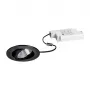 BRUMBERG DAMITA foco LED empotrable redondo 6W 480lm 3000K blanco cálido IP65 negro orientable 30° regulable por corte de fase 230V