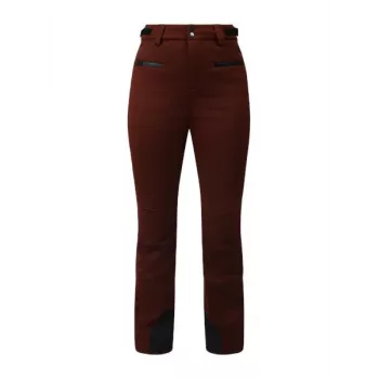 Brunotti Coldlake pantalón de esquí softshell mujer – rojo oscuro (burdeos) talla S – 8000mm impermeable, elástico 4 direcciones