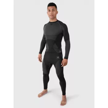 Brunotti Grenoble Pantalón térmico para hombre - Negro, talla S, 92% poliéster 8% elastano