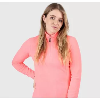 Jersey polar con media cremallera Brunotti Mini-R mujer microfibra coral M