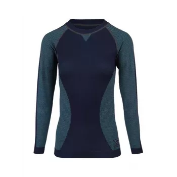 Brunotti Tanzias Camiseta térmica para mujer, L, azul oscuro