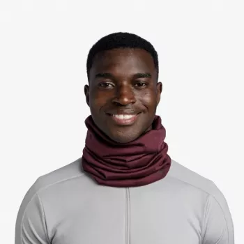 Buff Bufanda multiusos de lana merino ligera - Granate
