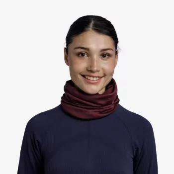 Buff Bufanda multiusos de lana merino ligera - Granate