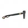 BUGATTI MAN 01A-RG Gafas de sol pilot aviator acetato negro gris UV400