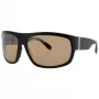 Gafas de sol de hombre BUGATTI MAN 43C-BK - montura de acetato negra con lentes de policarbonato gris oscuro, protección UV400, 66/15/123 mm