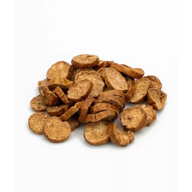 BULT Tiras de pavo secas Snack para perros 100 g – Snack de entrenamiento sin cereales y rico en proteínas