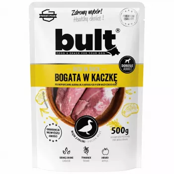 BULT Duck Rich Meatloaf Bolsa de comida húmeda para perros 500g