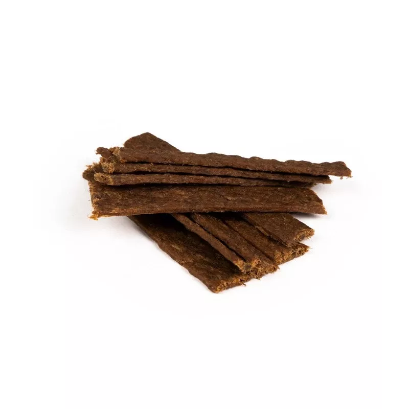 BULT Tasty Stripes Conejo Snacks para perros – Recompensas de entrenamiento sin cereales, 6 uds. (60 g)