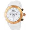BULTACO H1PW43C-CW1 Reloj analógico de cuarzo de mujer 43mm correa de piel blanca
