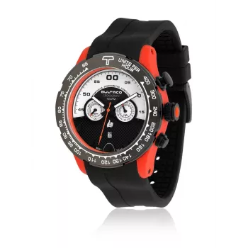 Reloj BULTACO MAN H1PO48C-SW1 48mm cuarzo analógico negro silicona