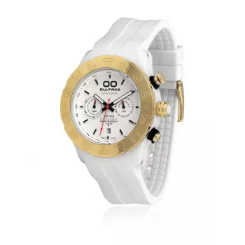 BULTACO MAN H1PW43C-CW2 Reloj de cuarzo analógico 43mm Esfera negra Correa de piel