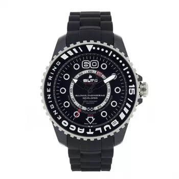 BULTACO Reloj de hombre BLPB45A-CB1 (45mm) cuarzo analógico acero inoxidable silicona negro