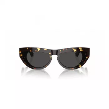 Burberry BE4422U410687 Gafas de sol para mujer - montura cuadrada gris transparente, lentes gris oscuro, 58 mm