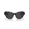 Burberry BE4423-411187 Gafas de sol de mujer, montura gris transparente, lentes gris degradado, 52 mm