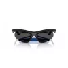 Burberry BE4462-345287 Gafas de sol para mujer, geométricas, acetato gris transparente, lentes gris oscuro, 64/20/125 mm
