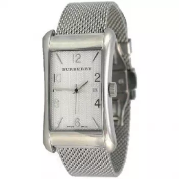 Burberry BU3005 Reloj de mujer suizo de cuarzo 26mm plata acero inoxidable