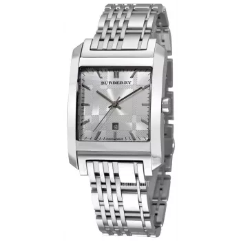 Burberry reloj hombre BU1567 33mm acero inoxidable esfera plateada