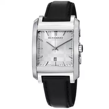 Burberry reloj hombre BU1570 40mm acero inoxidable piel marrón