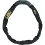 BURG WÄCHTER 280 C 90 BLACK Candado de cadena con combinación para bicicletas, cadena cuadrada de acero endurecido de 900 mm, código de 5 dígitos reconfigurable, negro
