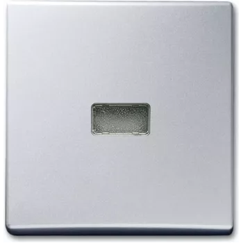 Busch-Jaeger 1731-0-1965 placa central aluminio para interruptores/pulsadores
