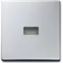 Busch-Jaeger 1731-0-1965 placa central aluminio para interruptores/pulsadores