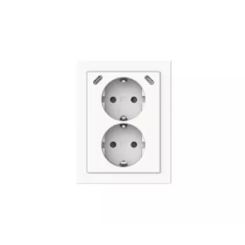 BUSCH-JAEGER 2TKA00006023 Toma doble USB-C Safety+, blanco alpino